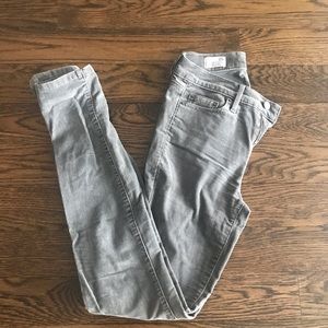 GAP CORDUROY SKINNY JEANS GRAY